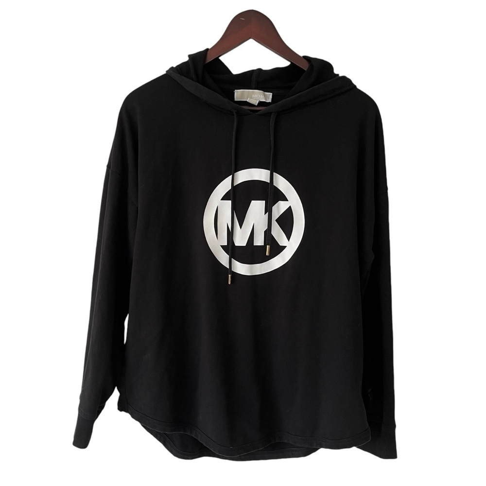 Michael Kors Black Hoodie with White Logo